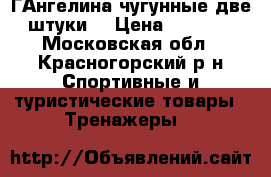ГАнгелина чугунные две штуки  › Цена ­ 1 000 - Московская обл., Красногорский р-н Спортивные и туристические товары » Тренажеры   